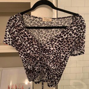 Cheetah crop top